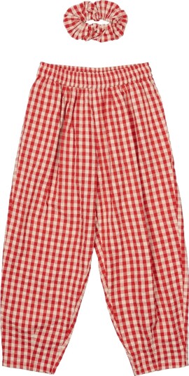 The New Poppy Red Check Nally Carrot Bukser 13-14