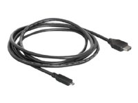 Delock - HDMI med Ethernet-kabel - HDMI til mikro HDMI-kabel - 2 m