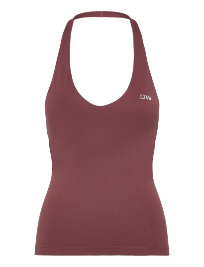 ICANIWILL Define Seamless Halter Neck Tank W Burgundy XL ICANIWILL Define Seamless Halter Neck Tank W Burgundy XL