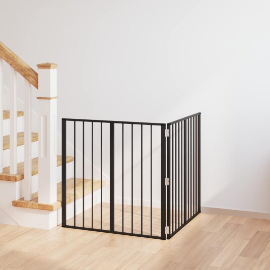 Vidaxl Hundeluke 2 Stk. Svart 80 X 80 cm Galvanisert Stål
