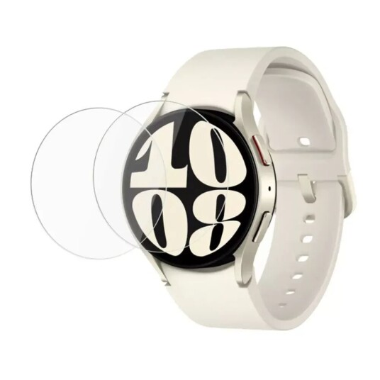 INCOVER Samsung Galaxy Watch 6 Classic 43 mm Arc Edge Skjermbeskytter - Herdet glass - 2 stk. - Gjennomsiktig