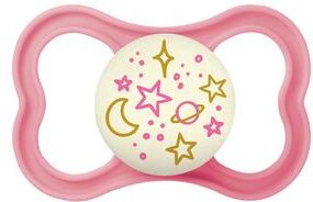 MAM Supreme Night Silikone Smokk 6 16 mnd.   Rosa