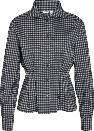 NOISY MAY Nmpamila Highneck L/S Detail Shirt Navy XS