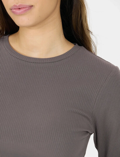 Athlecia Lankae W L/S Tee - Brown - 36