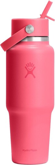 Hydro Flask 946 ml Wide Mouth Travel Bottle med Flex Straw Cap Popstar Pink 0.946 L