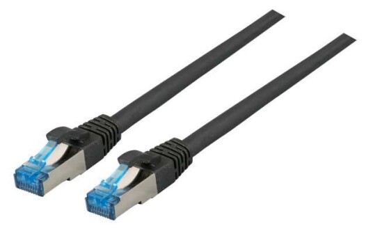 EFB ELEKTRONIK RJ45 Patchkabel S/FTP,Cat.6A,Cat7 TPE superflex,0,5m,sw