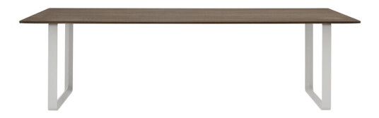 Muuto 70/70 spisebord 255 x 108 cm Solid smoked oak-Grey