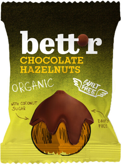 bett r Vegan Sjokolade Hasselnøtter Ø 40g
