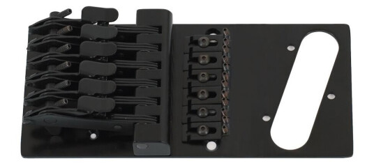 Hipshot T- Style Retrofit Bridge, 4-Hole Mount, 3 Compensated Saddles - Chrome