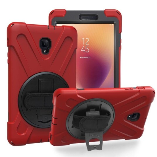INCOVER Samsung Galaxy Tab A 8.0 (2017) Hardfør Håndverker Deksel m. Stativfunksjon - Rød INCOVER Samsung Galaxy Tab A 8.0 (2017) Hardfør Håndverker Deksel m. Stativfunksjon - Rød
