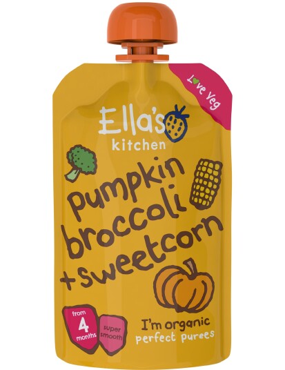 Ellas Kitchen Ella´s Kitchen Gresskar, Brokkoli & Mais 120g Ellas Kitchen Ella´s Kitchen Gresskar, Brokkoli & Mais 120g