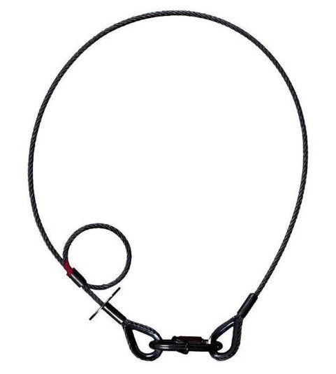 Adam Hall Accessories S 58062 Skb Safety Rope 5mm, 0.6m, Cable Eyes, Svart