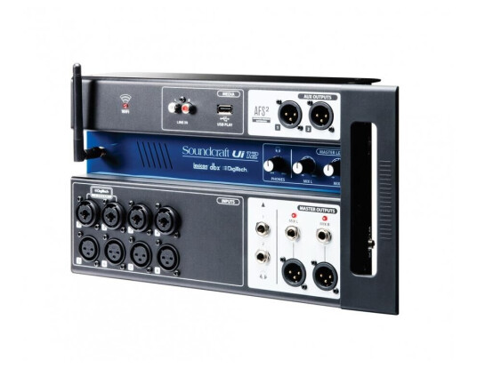 Soundcraft Ui12 Remote-Mikser Med Innebygget Wifi. 12 Inputs, Dsp Mm Soundcraft Ui12 Remote-Mikser Med Innebygget Wifi. 12 Inputs, Dsp Mm