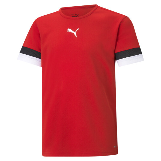 Puma teamRISE Jersey, treningstrøye til fotball, junior 164 Puma Red-puma Black-