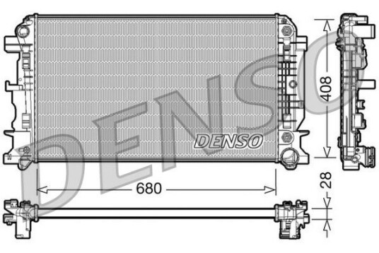 Radiator DENSO DRM17044 Radiator DENSO DRM17044