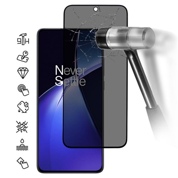 OnePlus Nord CE5 Privacy Full Cover Beskyttelsesglass Svart Kant OnePlus Nord CE5 Privacy Full Cover Beskyttelsesglass Svart Kant