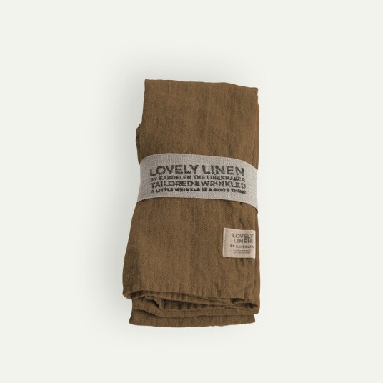 Lovely Linen Lovely Napkin (4-Pack) - Brown - 45X45