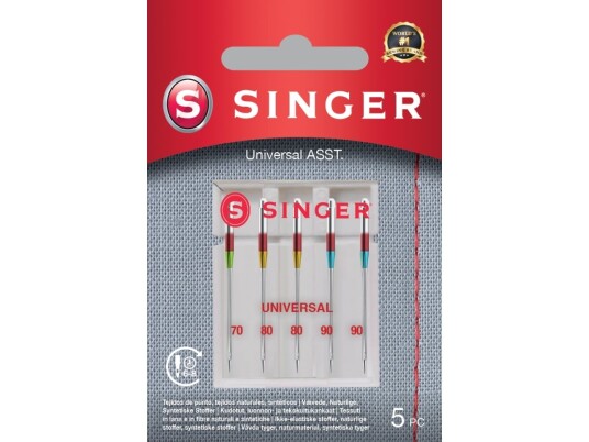 Singer Universal Needle Asst 5Pk For Woven Fabrics Singer Universal Needle Asst 5Pk For Woven Fabrics