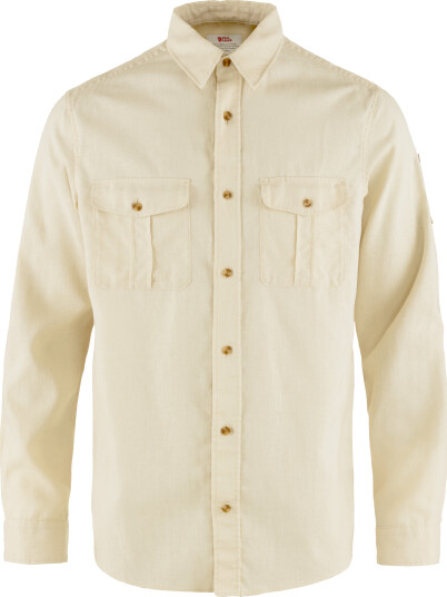 Fjällräven Men's Övik Travel Long Sleeved Shirt Chalk White XXL, Chalk White