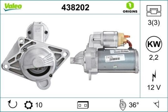 VALEO 438202 Starter VALEO 438202 Starter