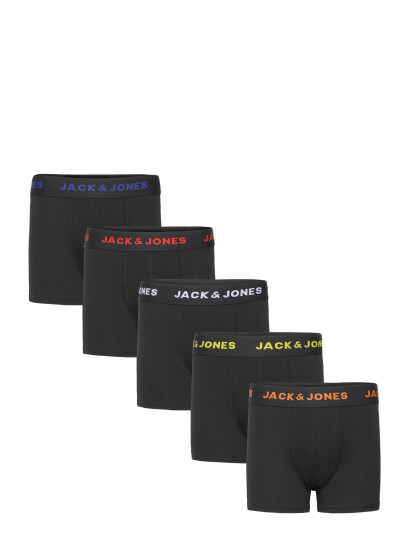 Jack & Jones Jacblack Friday Trunks 5 Pack Onli Jnr - Black - 176