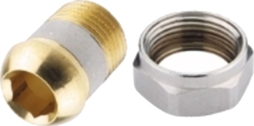 Unionsmutter for 3/4" ventil, forniklet