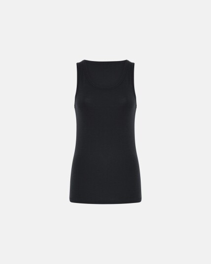 Dovre Women Singlet 100% merino ull svart Dovre Women Singlet 100% merino ull svart