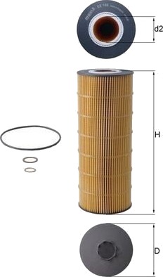 Oljefilter KNECHT OX 168D Oljefilter KNECHT OX 168D