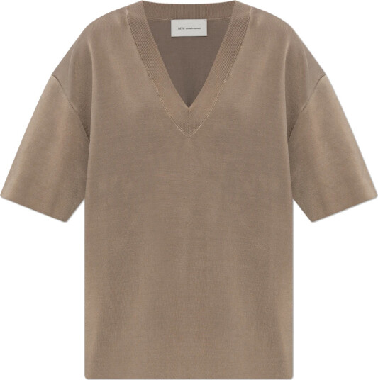 Ami Paris Dame Topper Brun M,