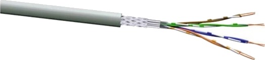 Voka Kabelwerk 10307500 Nettverkskabel Cat 5E Sf/Utp 4 X 2 X 0,205 Mm² + 1 X 2 X 0,205 Mm² Grå 500 M