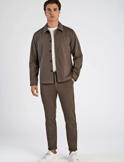 Lindbergh Superflex Overshirt - Brown - XXL Lindbergh Superflex Overshirt - Brown - XXL