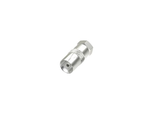 Hama Koaksialadapter F-Type Han/Hun Sølv Hama Koaksialadapter F-Type Han/Hun Sølv