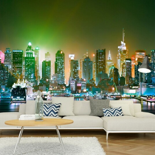 Fototapet NY Enlightened Harbour 300x210 - Artgeist sp. z o. o.