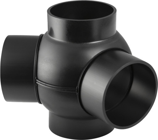 75 mm x 135° hjørneforgreningsrør svart PEH Geberit 75 mm x 135° hjørneforgreningsrør svart PEH Geberit