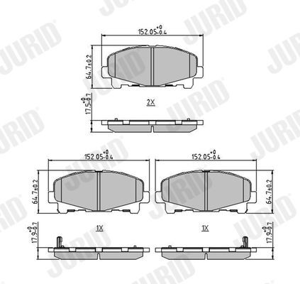 Bremseklosser JURID 572635J Bremseklosser JURID 572635J