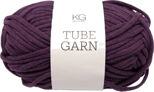 Kort og Godt Tubegarn 4mm Mørk-Lilla 0941, 100g