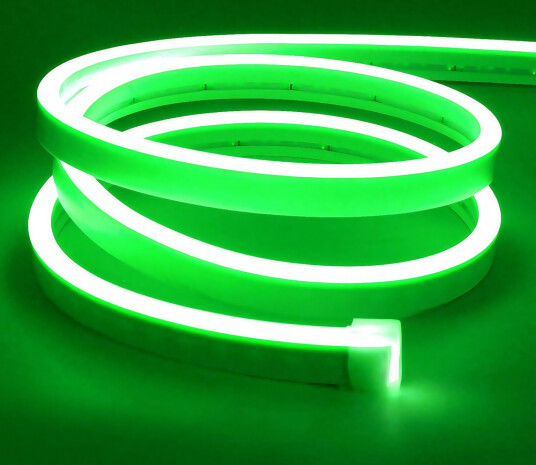 Ledlife 8W pr. meter Grønn 8x16 CLIP ON Neon Flex LED 24V DC IP67