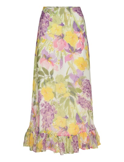by Ti Mo Organza Flounce Skirt   Multi/patterned   S