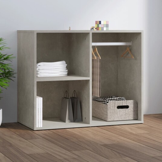 vidaXL Sminkeskap betonggrå 80x40x65 cm konstruert tre