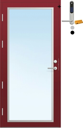 Ytterdør Bygg1 Fjell 11 Klarglass med Yale Entrus Ytterdør Bygg1 Fjell 11 Klarglass med Yale Entrus