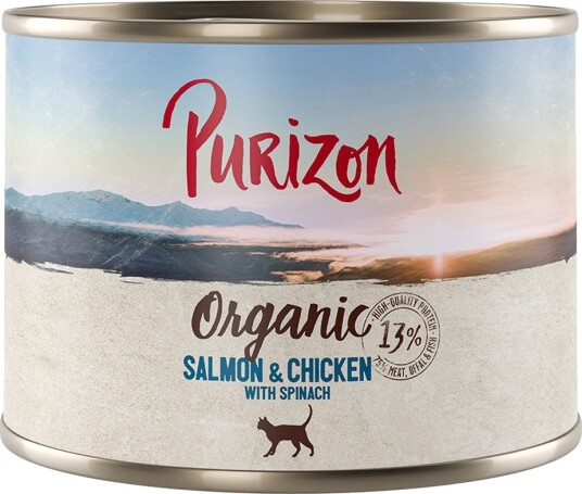 Purizon Våtfôr Enkeltboks Økologisk Laks & Økologisk Kylling 200 G