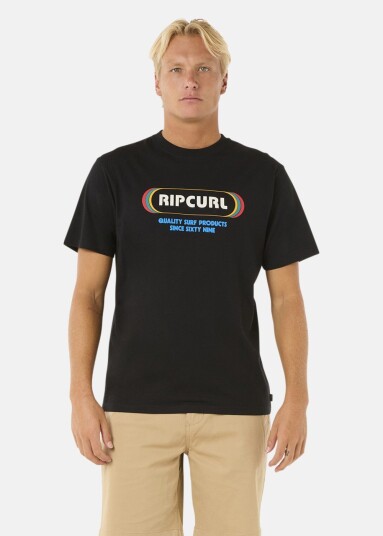 Rip Curl Surf Revival Yo Mumma Tee Black Xl T Shirts