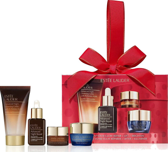 Estée Lauder Unwrap Your Glow Rescue + Reset + Repair Starter Set - Nude - ONE SIZE Estée Lauder Unwrap Your Glow Rescue + Reset + Repair Starter Set - Nude - ONE SIZE