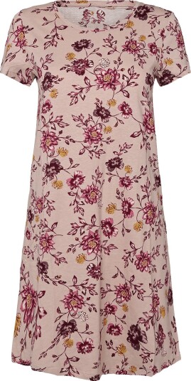 Lindex Nightdress With Short Sleeves LIGHT DUSTY PINK S