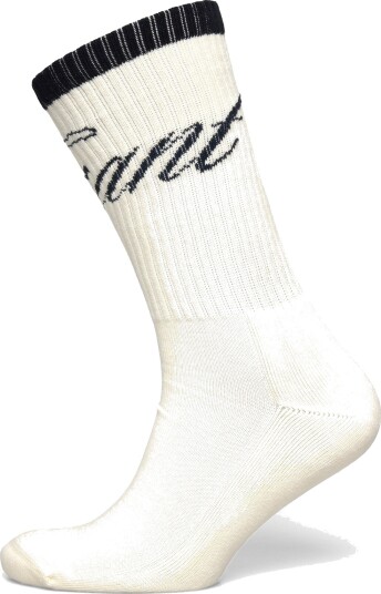 Gant Script Intarsia Sport Socks Cream 43 45