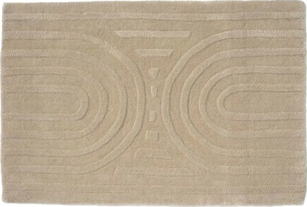 Curve dørmatte beige