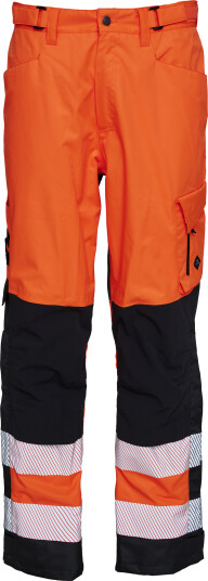 Elka Synlig Xtreme Resirkulerte Arbeidsbukser - Hi-Viz Oransje/Svart - 3XL