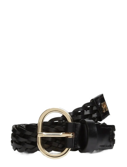 Tommy Hilfiger Th Chic 2.5 Woven Leather   Black   90