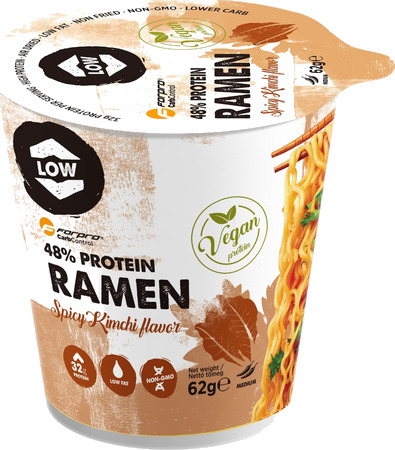 48 % Protein Ramen Spicy Kimchi 62 g 48 % Protein Ramen Spicy Kimchi 62 g
