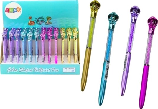Leantoys Cobra Pen Diamonds Blue Refill 0,7 Mm Mix